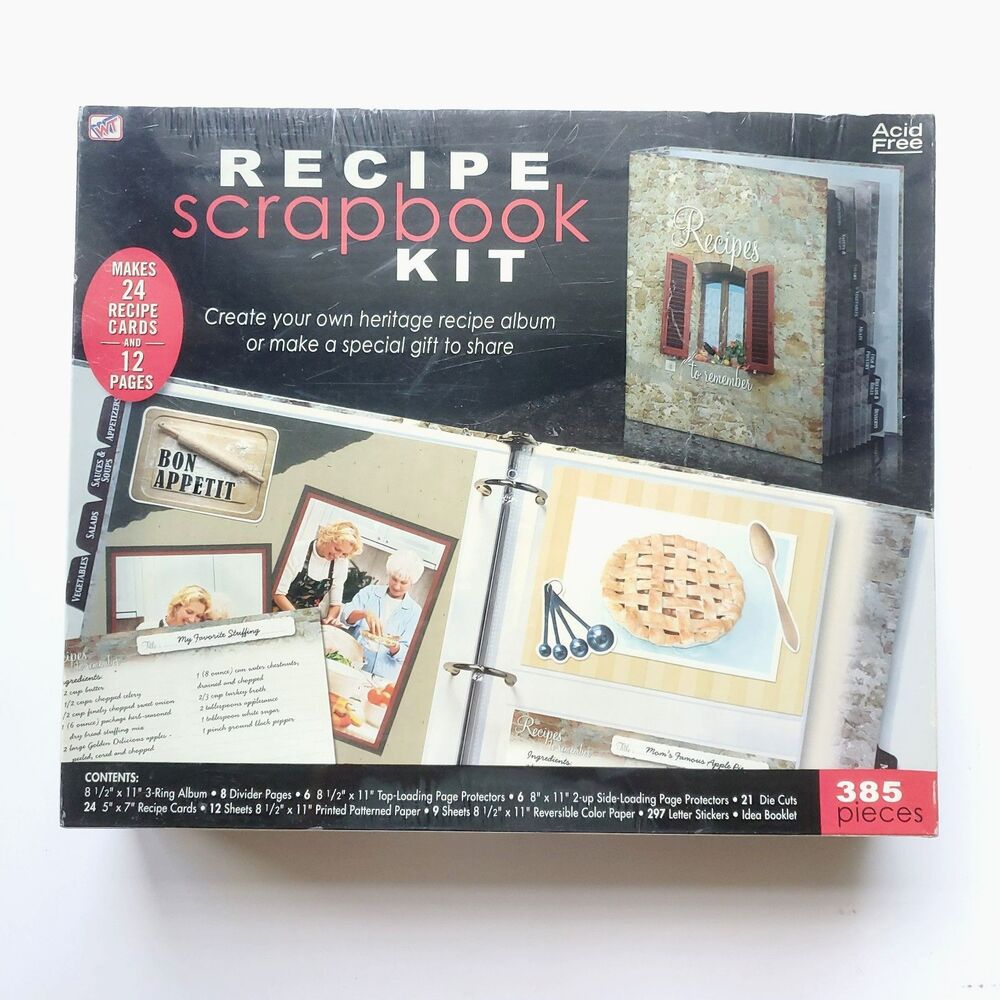 Recipe Scrapbook Kit 2005 Westrim Crafts Sealed Old Stock Complete With Binder
